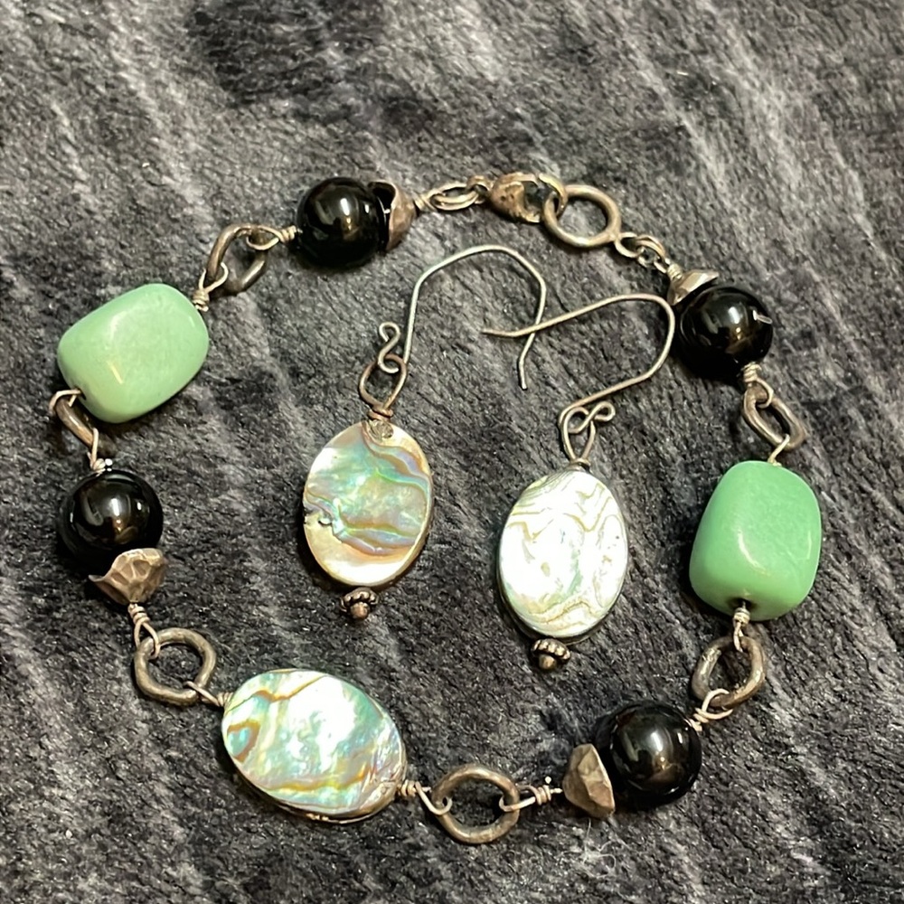 Sterling bracelet/earrings